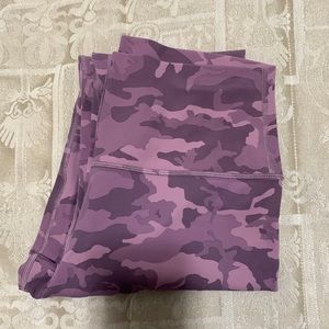 Lululemon align pink camo tights